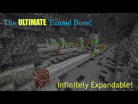 The Ultimate Extendable Tunnel Bore for Minecraft Bedrock 1.20+ [Tutorial & Showcase]