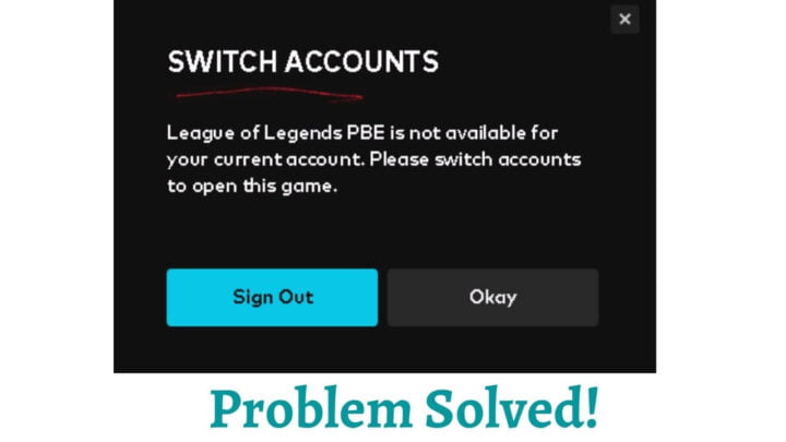 League of Legends PBE is not available for your current account