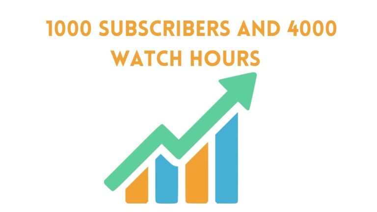 How to get 1000 subscribers and 4000 watch hours