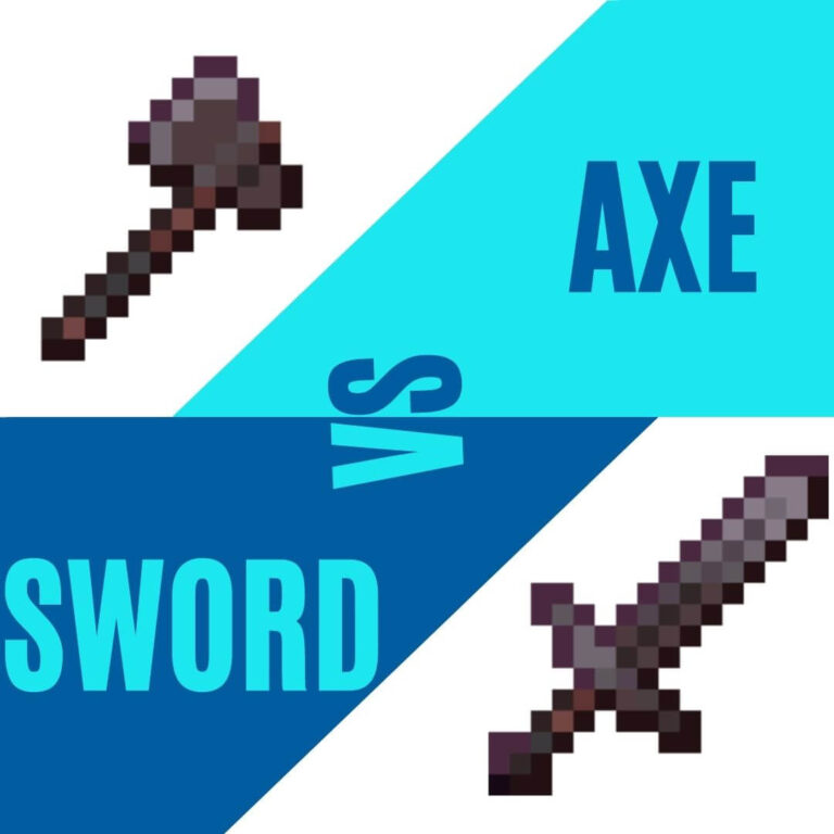 Minecraft Axe Vs Sword